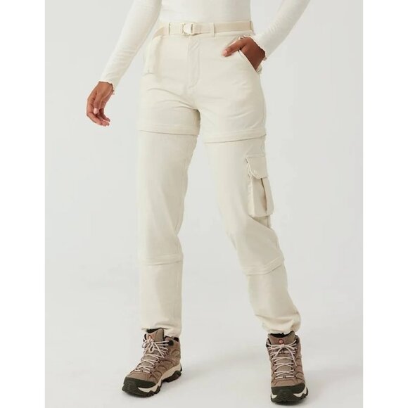 Outdoor Voices Pants - NWT Outdoor Voices RecTrek Zip-Off Pants in Bone Color